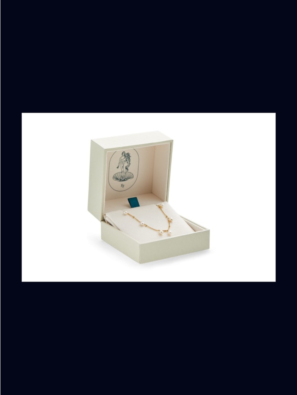 Delicate Gold Pearl Station Necklace - Women Jewelry